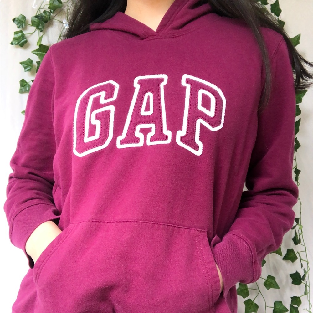 Dark pink GAP hoodie